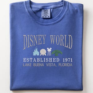 Disney World Parks embroidered sweatshirt, Park Hopper, Magic Kingdom, Hollywood Studios image 1