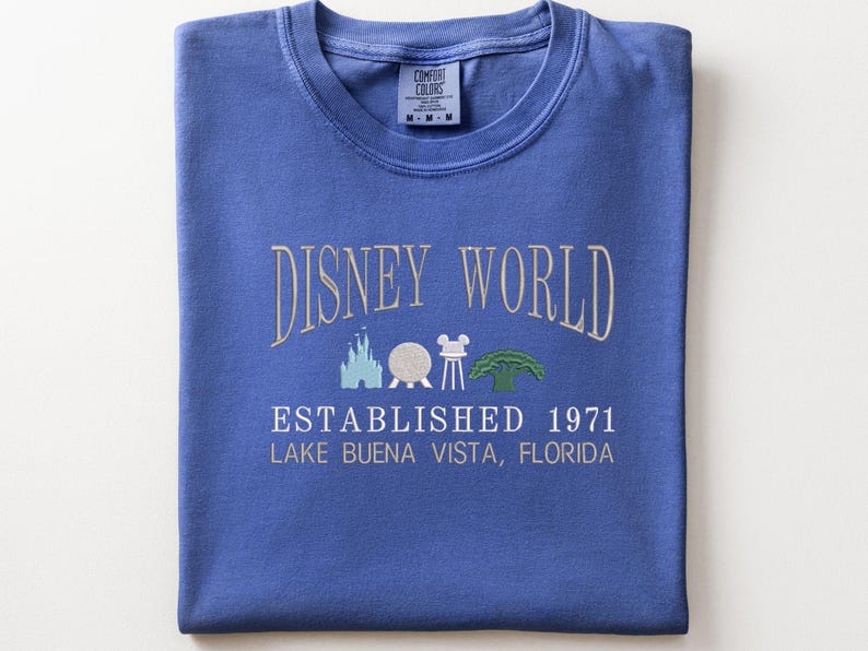 Disney World Parks embroidered sweatshirt, Park Hopper, Magic Kingdom, Hollywood Studios image 1