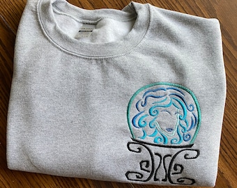 Madame Leota Embroidered Sweatshirt, Disney Halloween Sweatshirt, The Haunted Mansion, Disney Spooky Sweatshirt