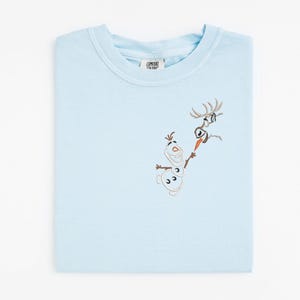 Sven and Olaf Embroidered Tshirt, Frozen embroidered tshirt, Epcot shirt, Frozen Ever After