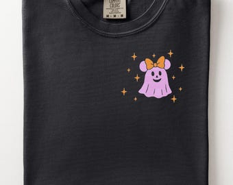 Minnie Ghost embroidered Tshirt, Disney Halloween
