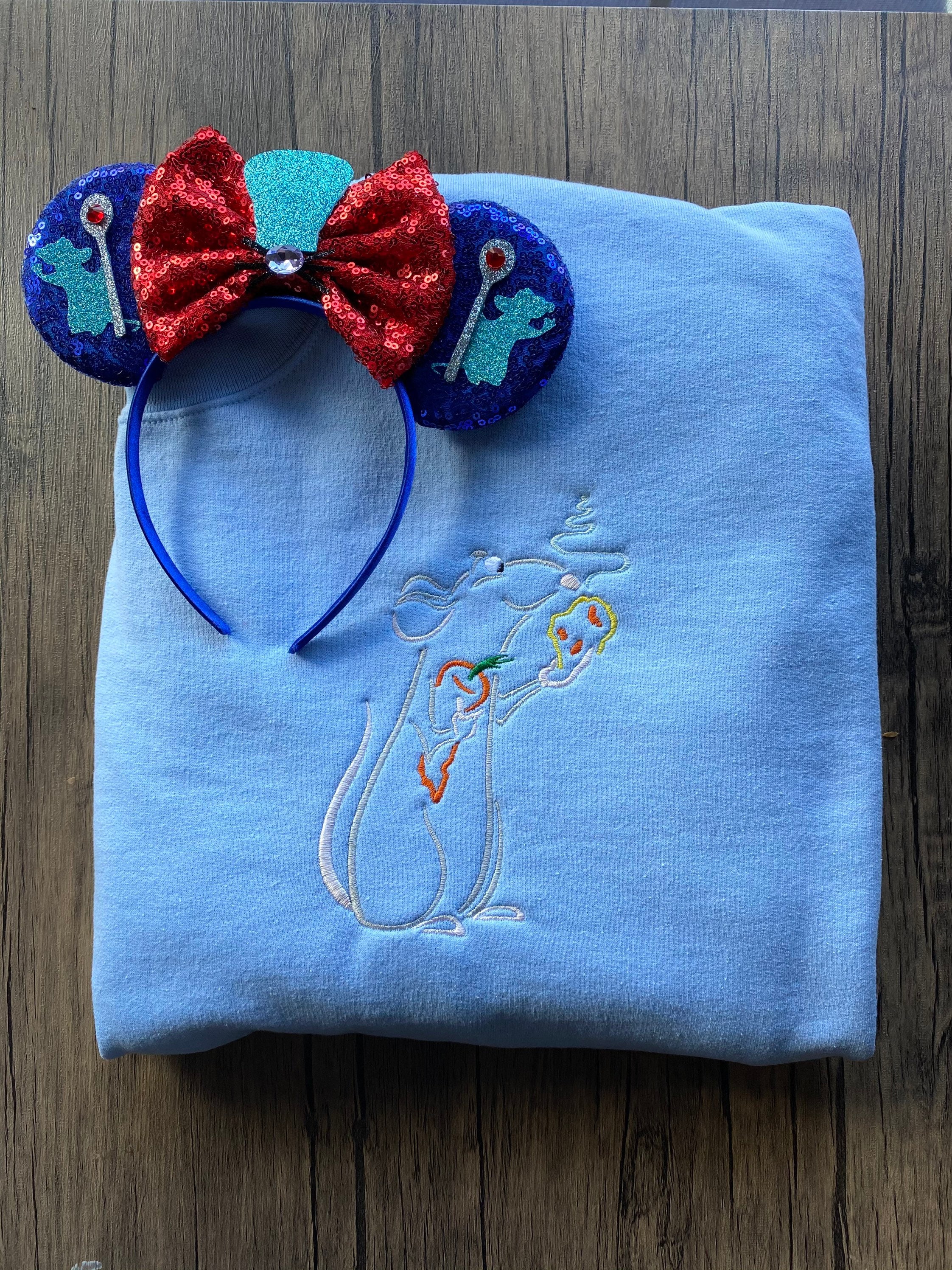 Remy Ratatouille Disney Tshirt Disney Sweatshirt Embroidery Disney World 