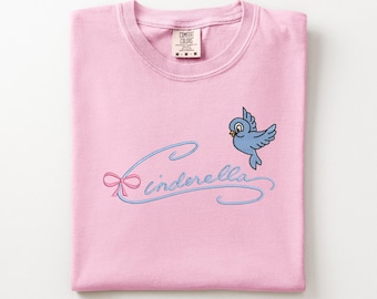 Disney Cinderella embroidered Tshirt, Cinderella embroidered shirt, t-shirt, Disney Princess Shirt, Disney tshirt, Magic Kingdom Shirt
