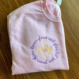 Rapunzel Flower || Tangled || Disney Tshirt || Disney Sweatshirt || Embroidery || Disney World