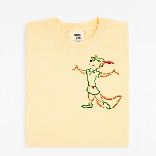 Robin Hood Embroidered Sweatshirt, Disney Robin Hood Shirt, Disneyland Embroidered Sweatshirt