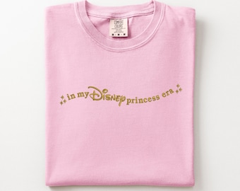 In my Disney Princess Era shirt, Embroidered Shirt, Main Street USA, Disney World