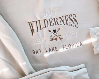 Embroidered Disney Fort Wilderness Sweatshirt, Comfort Colors Resort Crewneck