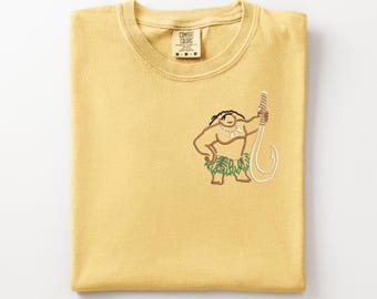 Maui Embroidered T-Shirt, Disney Vacation Shirt, Moana shirt, Epcot crewneck, Journey into Water