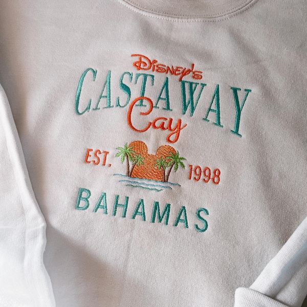 Castaway Cay Shirt, Disney Cruise Line embroidered sweatshirt, Disney resorts, DCP sweatshirt, Disney Vacation