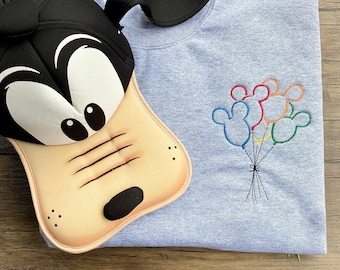Embroidered Mickey Balloon Shirt, Happiest Place on Earth, Disneyland Apparel