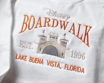 Disney Boardwalk Resort embroidered sweatshirt, Disney resorts, DCP sweatshirt