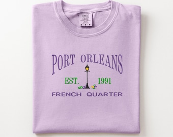 Disney Port Orleans Resort embroidered sweatshirt, Disney resorts, French Quarter Resort, Lake Buena Vista, DCP sweatshirt