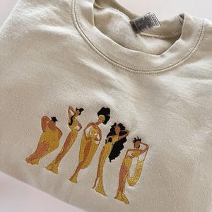 The Muses Embroidered sweatshirt, Hercules Embroidered shirt, Disney World crewneck, Disneyland Shirt