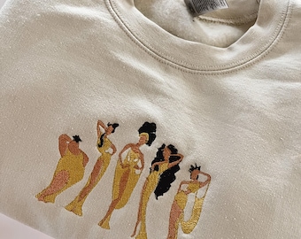 The Muses Embroidered sweatshirt, Hercules Embroidered shirt, Disney World crewneck, Disneyland Shirt