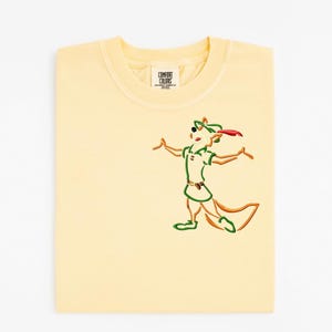 Robin Hood Embroidered Sweatshirt, Disney Robin Hood Shirt, Disneyland Embroidered Sweatshirt