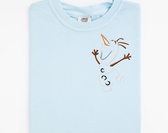 Olaf Embroidered T-shirt: Frozen Disneyland Shirt