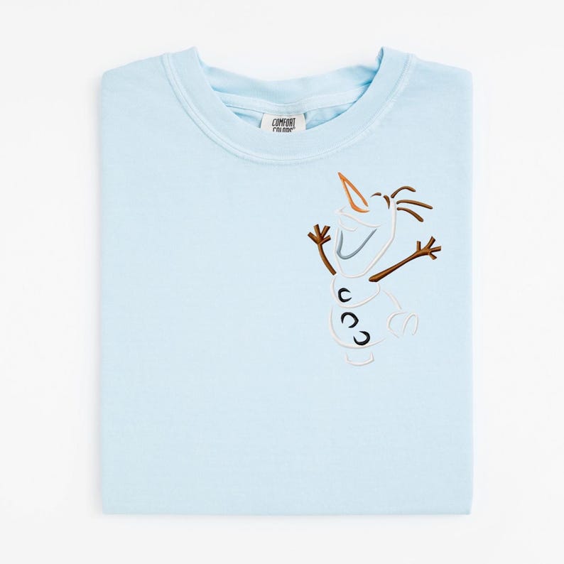 Olaf Embroidered T-shirt: Frozen Disneyland Shirt image 1