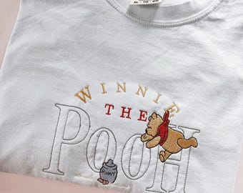 Embroidered Winnie the Pooh Shirt, Hunny Pot, Hundred Acre Wood