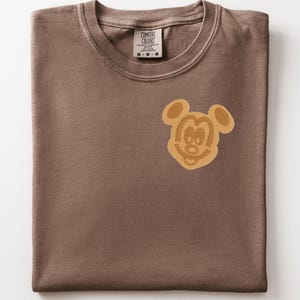 Mickey Waffle Embroidered Shirt - Magic Kingdom Food Tee image 1