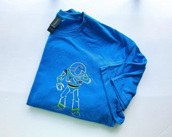 Buzz Lightyear Embroidered Shirt | Disney Embroidered Shirt | Disney Embroidered Sweatshirt