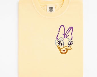 Daisy Embroidered Crewneck, Magic Kingdom Fab 5 Shirt