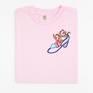 Jaq and Gus Gus Cinderella Mouse embroidered Tshirt, Cinderella embroidered shirt, Disney T-Shirt, Disney shirt