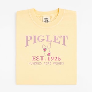 Piglet Embroidered Tshirt, Winnie the Pooh Tshirt,  Flower and garden, Women’s Disney Tshirt, Epcot Center, Disney Food and Wine