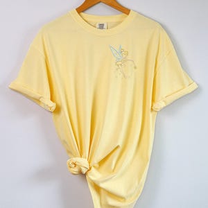 Tinkerbell embroidered tshirt, Peter Pan shirt, Disney World, Women&#39;s Disney Shirt