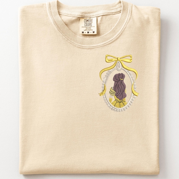 Embroidered Belle T-Shirt, Disney Princess, Magic Kingdom Shirt