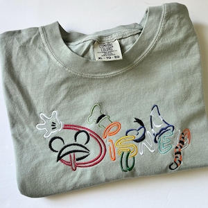 Classic Characters embroidered shirt, Disney Tshirt, Disney World