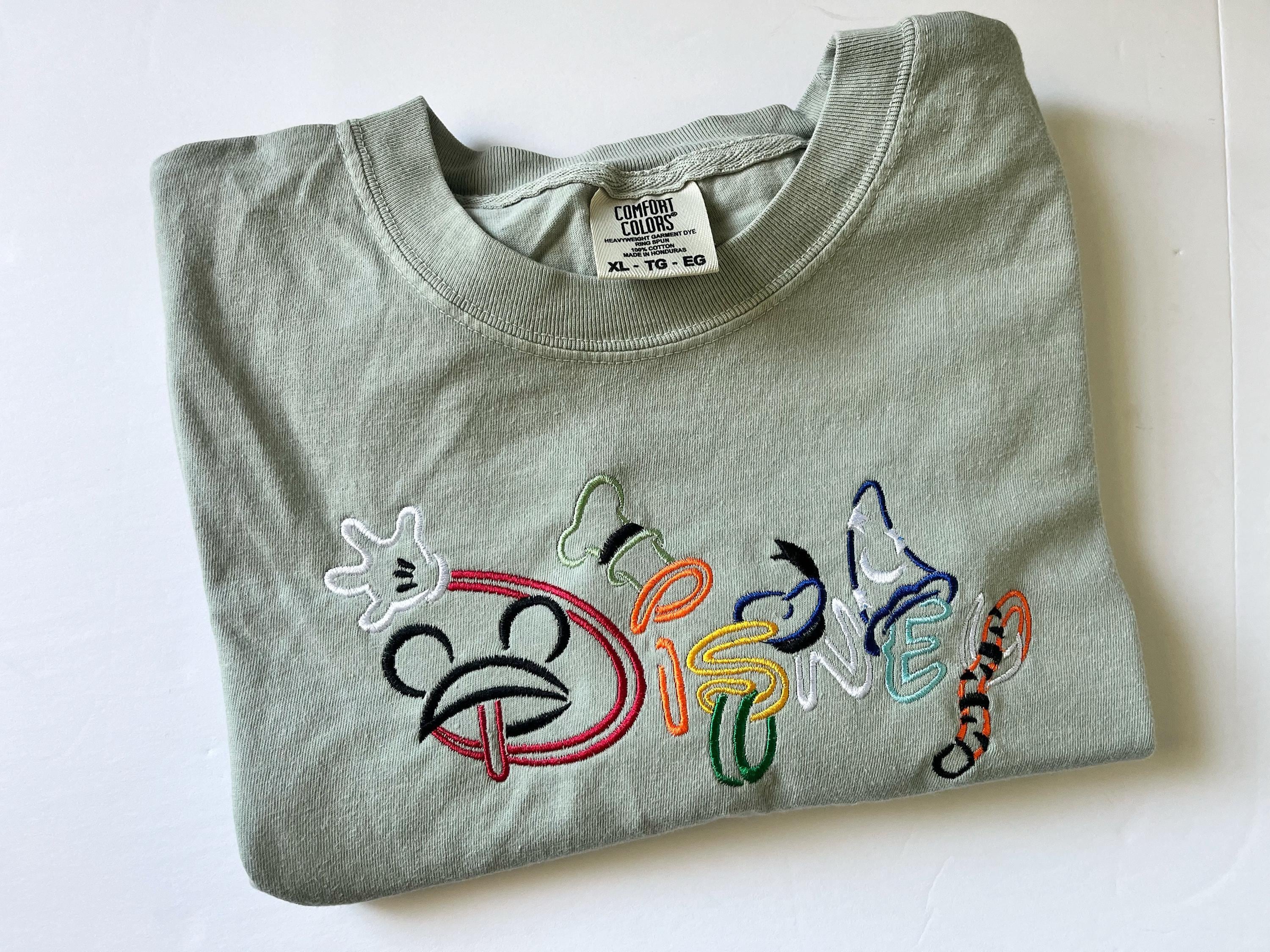 Classic Characters embroidered shirt, Disney Tshirt, Disney World