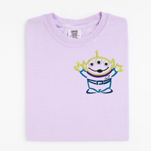 Toy Story Alien Embroidered Shirt, Toy Story Land, Hollywood Studios, Pizza Planet Shirt