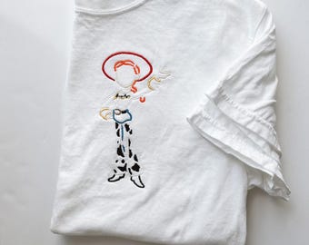 Toy Story Jessie embroidered Tshirt, Toy Story embroidered shirt, Jessie t-shirt, Pixar Shirt, Disney tshirt, Women's Disney shirt
