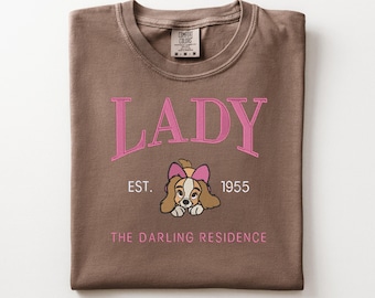 Lady and the Tramp Comfort Colors Shirt, Disney Dog Mom Tee