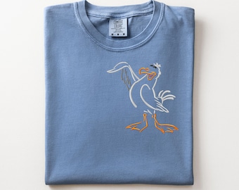 Scuttle Embroidered T-Shirt, The Little Mermaid Magic Kingdom Apparel