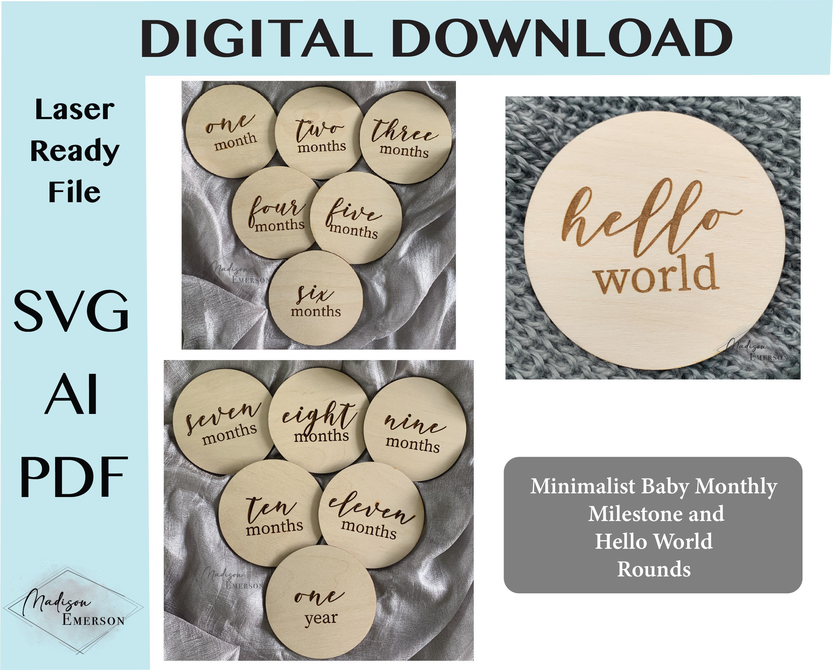 DIGITAL DOWNLOAD - Svg | Ai | Pdf Laser Cut and Engrave File ...