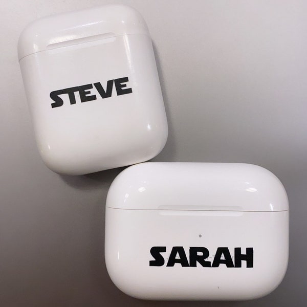 Apple Airpods Star Wars Custom Personalized Name decal sticker