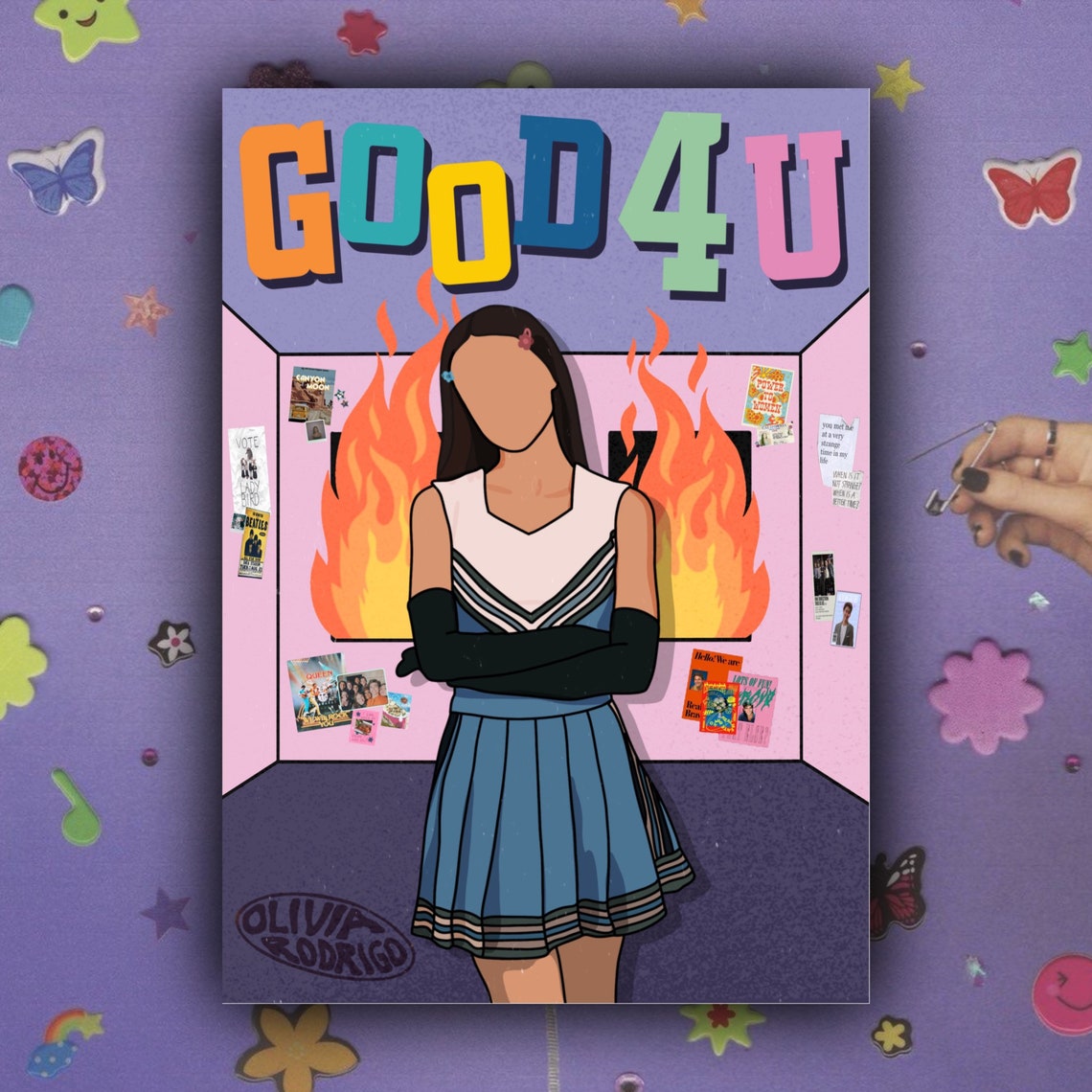 GOOD 4 U Olivia Rodrigo Glossy Art Print | Etsy