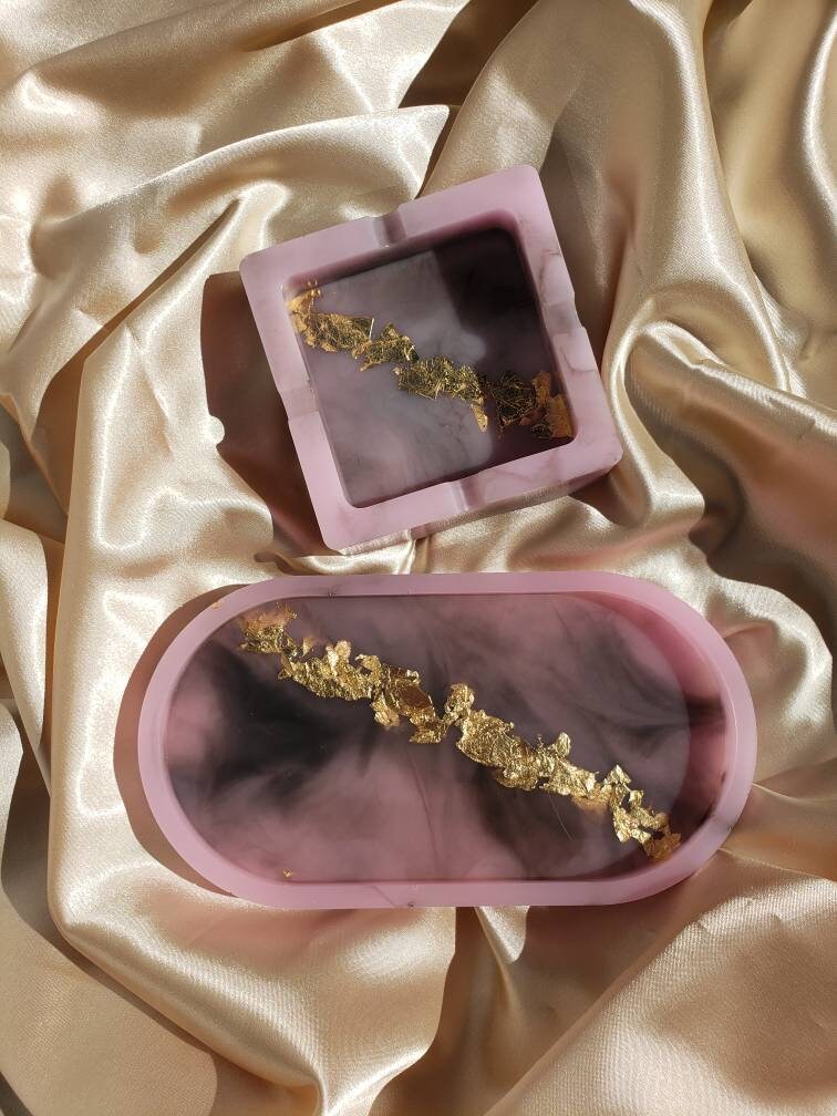 Custom Marble Rolling Tray/ Ashtray Sets Etsy