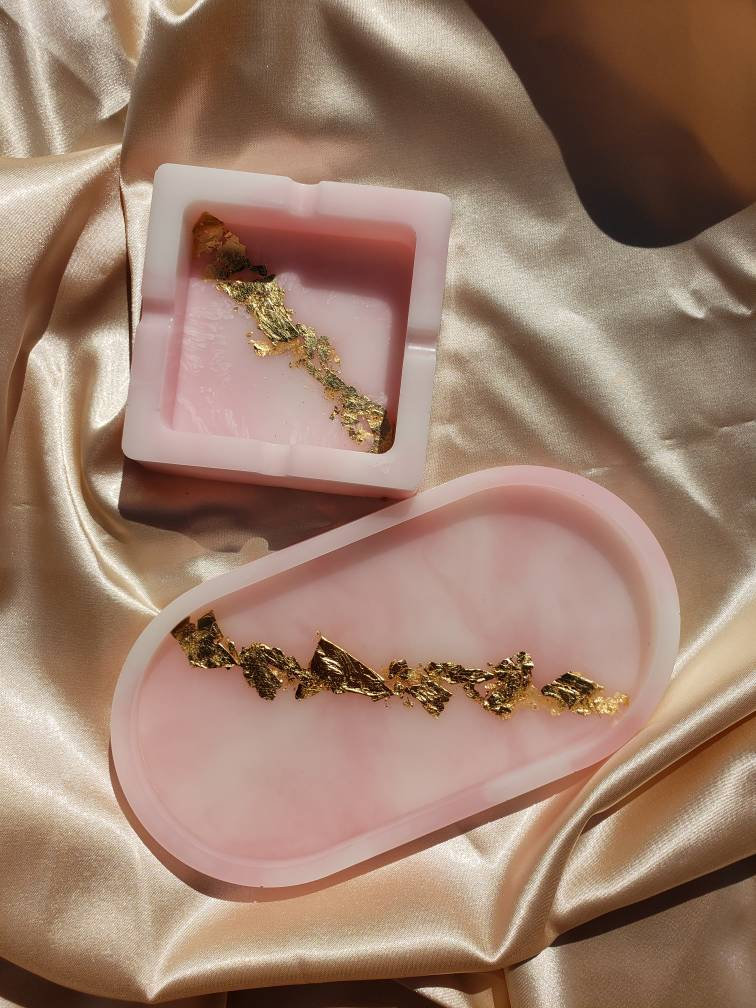 Custom Marble Rolling Tray/ Ashtray Sets Etsy