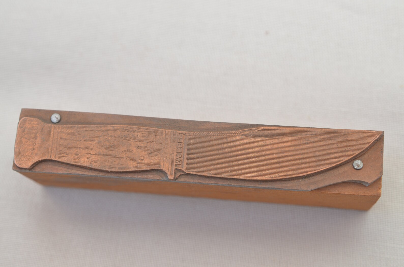 Marbles Woodcraft Knife Print Block Etsy