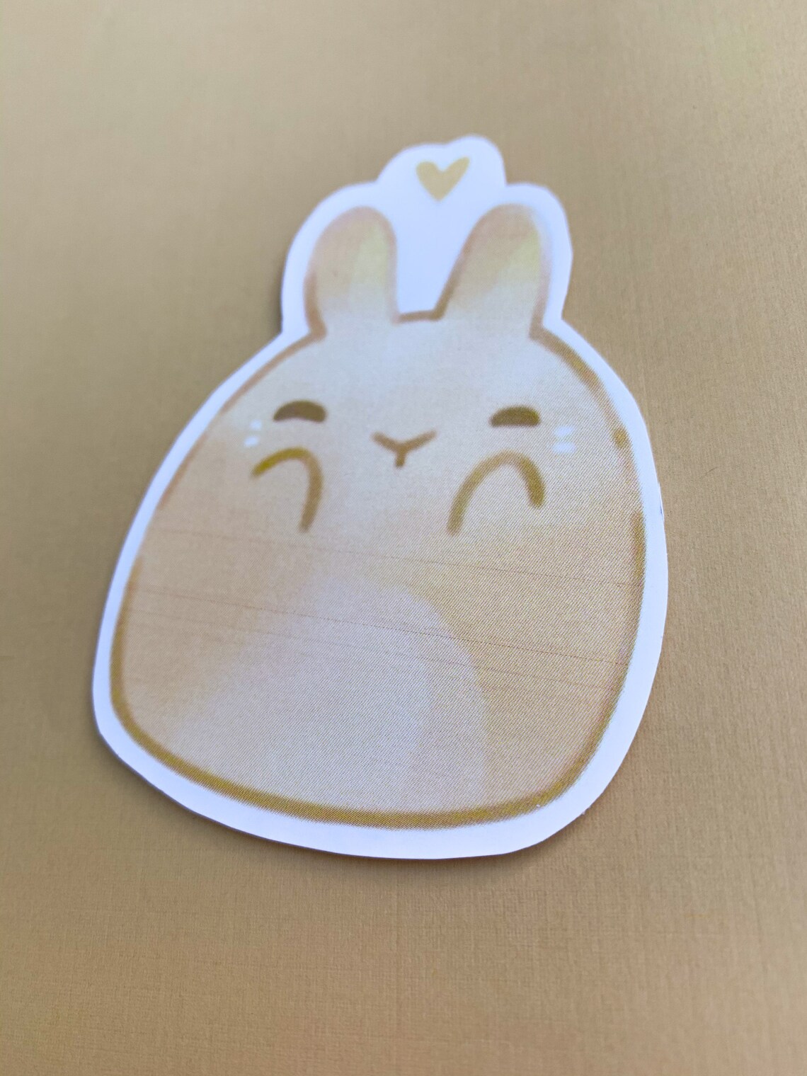 Mango Blush Mochi Bunny Sticker Animal Sticker Vinyl Etsy