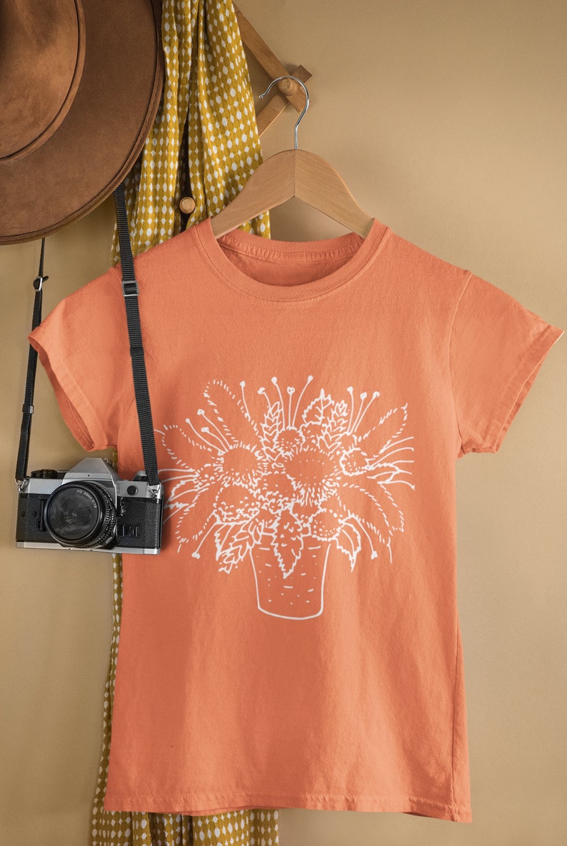 Download Flower Pot doodle SVG T-Shirt SVG Svg File for Cricut | Etsy
