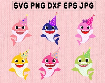 Baby shark svg | Etsy