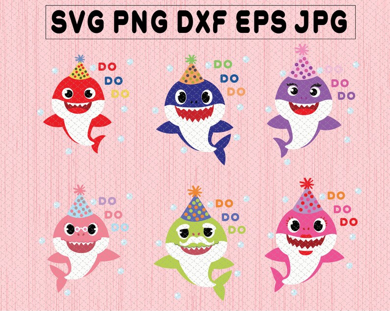 Free Free 161 Baby Shark Birthday Family Svg SVG PNG EPS DXF File