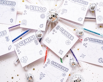 Color Your Own Zodiac Post It Notes: Astrology Gift