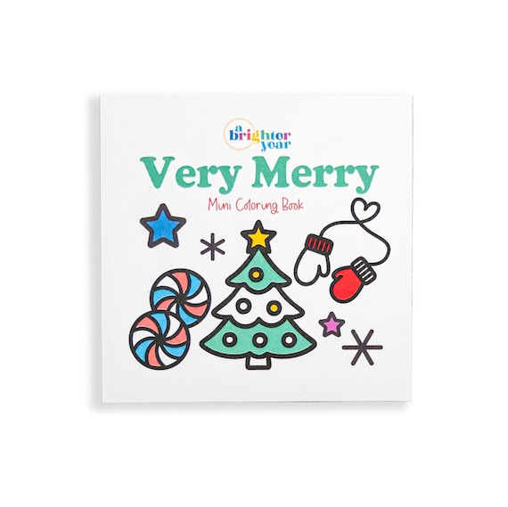 Very Merry Mini Coloring Book: 50-Page Travel Size