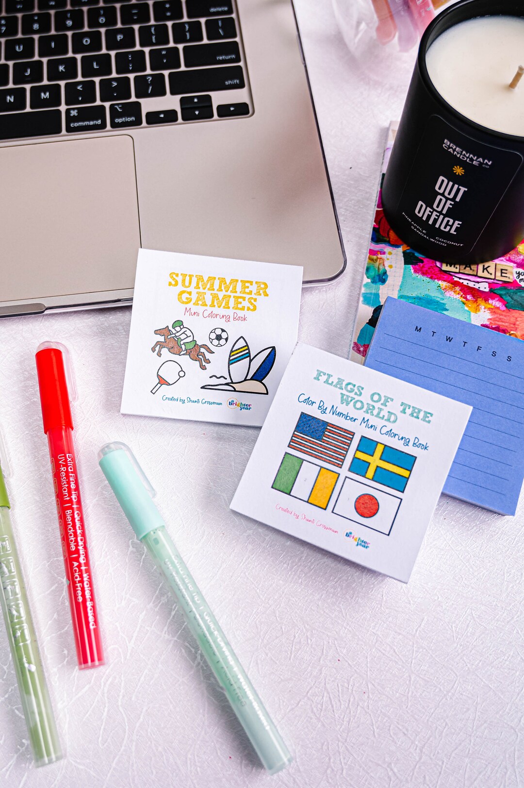 Flags of the World Color by Number Mini Coloring Book - Etsy