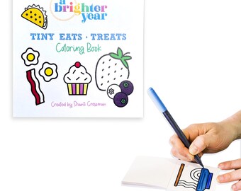 Tiny Eats and Treats Coloring Book, Small Food Illustrations