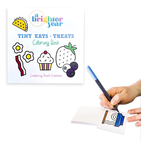 Tiny Eats and Treats Coloring Book, Coloring Books for Adults